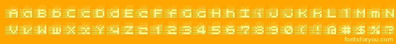 l25a   Font – Yellow Fonts on Orange Background