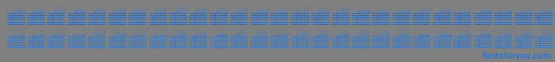 Шрифт l25q   – синие шрифты на сером фоне