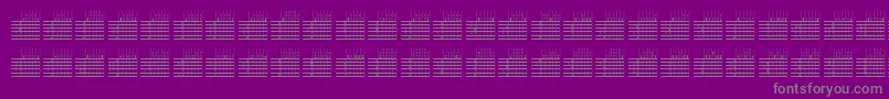 フォントl25q   – 紫の背景に灰色の文字