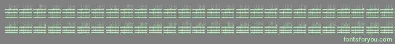 フォントl25q   – 灰色の背景に緑のフォント