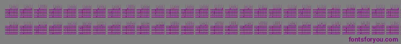 Шрифт l25q   – фиолетовые шрифты на сером фоне