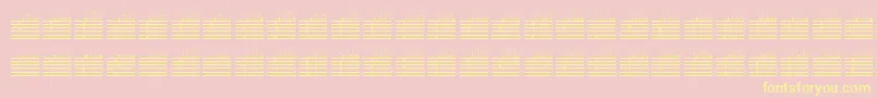 l25q   Font – Yellow Fonts on Pink Background