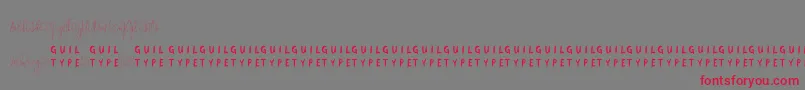 La Angelina DEMO VERSION 1 2-Schriftart – Rote Schriften auf grauem Hintergrund