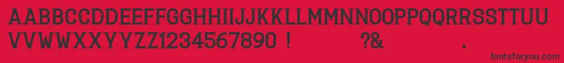 La Deco Klan Font – Black Fonts on Red Background