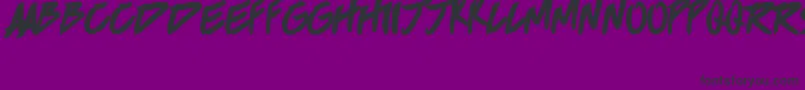 フォントBrokenHome – 紫の背景に黒い文字