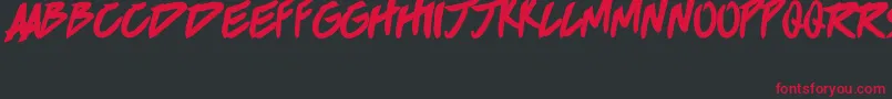 BrokenHome Font – Red Fonts on Black Background
