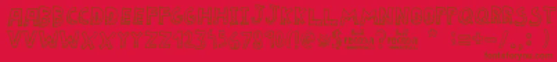 La Pecosa Font – Brown Fonts on Red Background