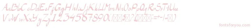 LaAladdinsRegular Font – Pink Fonts on White Background
