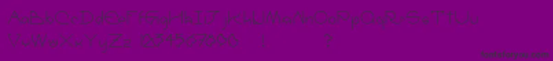 UmbraRegular Font – Black Fonts on Purple Background