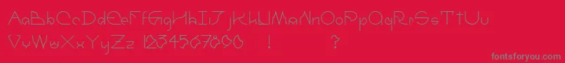 UmbraRegular Font – Gray Fonts on Red Background