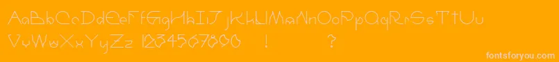 UmbraRegular Font – Pink Fonts on Orange Background