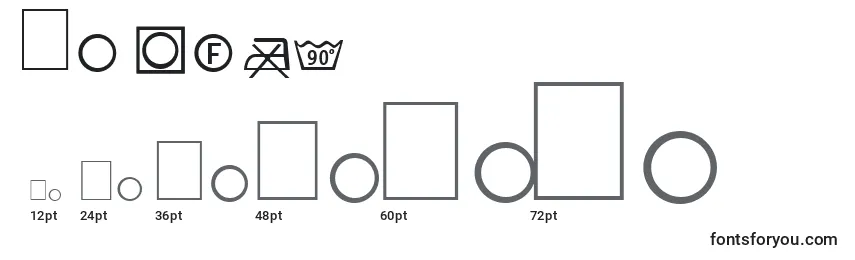Labels (132090) Font Sizes