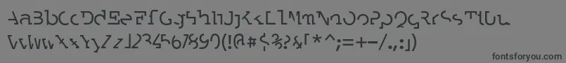 フォントLABRAT   – 黒い文字の灰色の背景