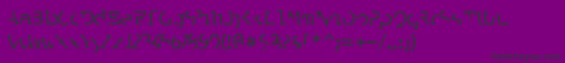 LABRAT  -Schriftart – Schwarze Schriften auf violettem Hintergrund