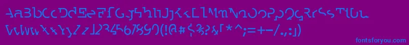 LABRAT   Font – Blue Fonts on Purple Background
