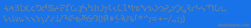 LABRAT   Font – Gray Fonts on Blue Background