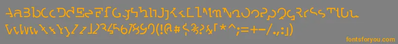 LABRAT   Font – Orange Fonts on Gray Background