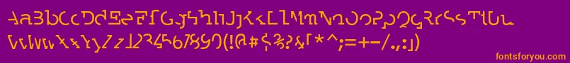 LABRAT   Font – Orange Fonts on Purple Background