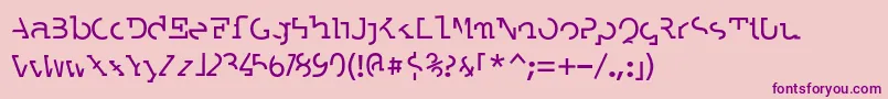 LABRAT   Font – Purple Fonts on Pink Background