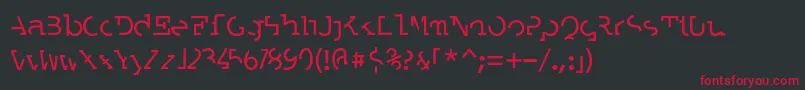 LABRAT   Font – Red Fonts on Black Background