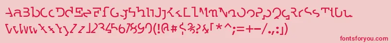 LABRAT   Font – Red Fonts on Pink Background