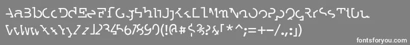 LABRAT   Font – White Fonts on Gray Background