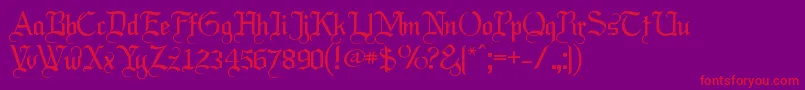 LABRIT   Font – Red Fonts on Purple Background