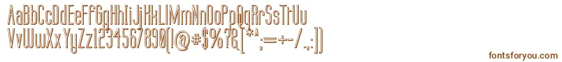 Шрифт Labtop 3D – коричневые шрифты на белом фоне