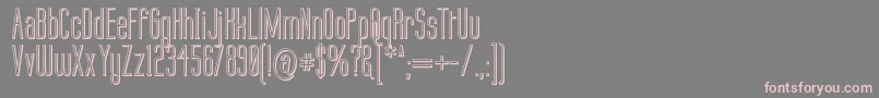 Labtop 3D-Schriftart – Rosa Schriften auf grauem Hintergrund