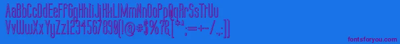 Labtop 3D Font – Purple Fonts on Blue Background