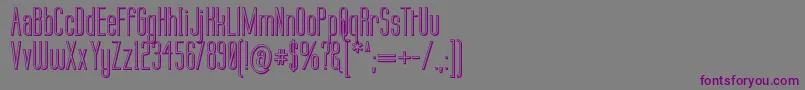 Шрифт Labtop 3D – фиолетовые шрифты на сером фоне