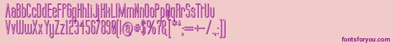Labtop 3D Font – Purple Fonts on Pink Background