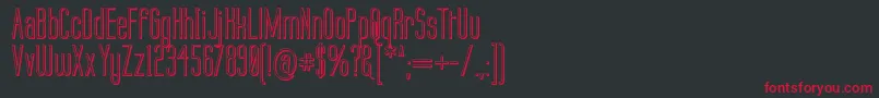 Labtop 3D Font – Red Fonts on Black Background