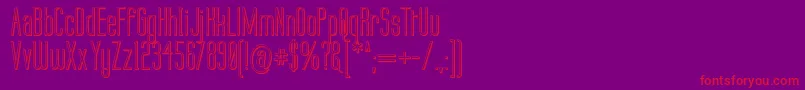 Labtop 3D Font – Red Fonts on Purple Background