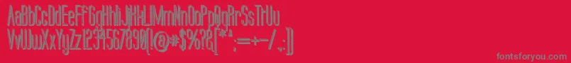 Labtop Candy Extra Font – Gray Fonts on Red Background