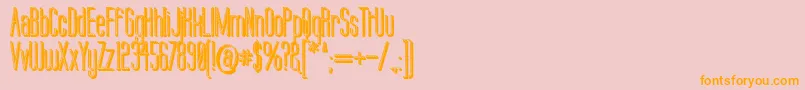 Labtop Candy Extra Font – Orange Fonts on Pink Background