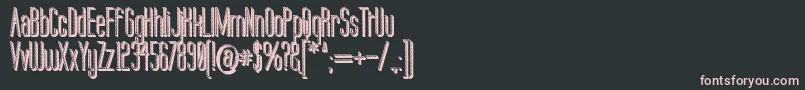 Labtop Candy Extra Font – Pink Fonts on Black Background