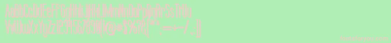 Labtop Candy Extra Font – Pink Fonts on Green Background