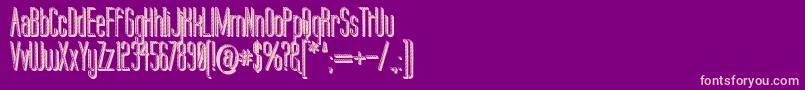 Labtop Candy Extra Font – Pink Fonts on Purple Background