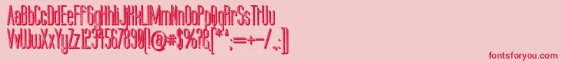 Labtop Candy Extra Font – Red Fonts on Pink Background