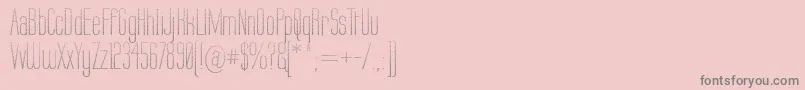 Labtop Candy Font – Gray Fonts on Pink Background