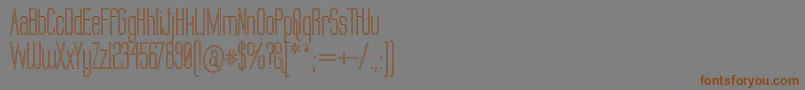 Labtop Outline Font – Brown Fonts on Gray Background