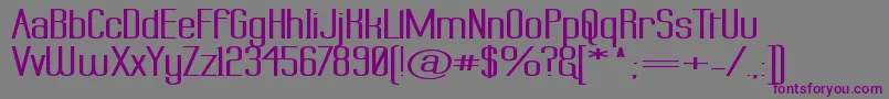 Labtop Superwide Boldish-Schriftart – Violette Schriften auf grauem Hintergrund