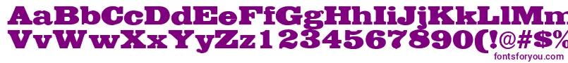 EgyptianwideRegular Font – Purple Fonts on White Background