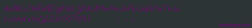 CfmanifestoRegular Font – Purple Fonts on Black Background