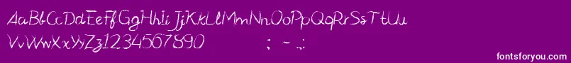CfmanifestoRegular Font – White Fonts on Purple Background