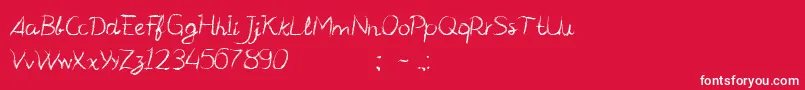 CfmanifestoRegular Font – White Fonts on Red Background