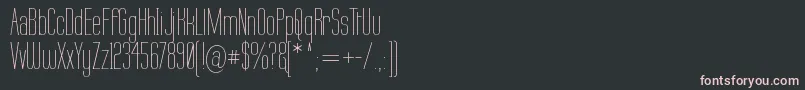 Czcionka Labtop Thin – różowe czcionki na czarnym tle