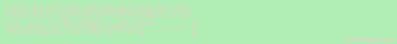 Labtop Underline Font – Pink Fonts on Green Background
