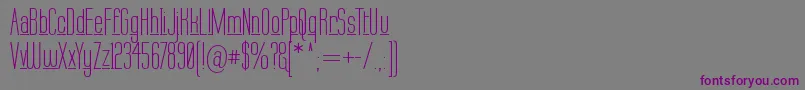 Labtop Underline Font – Purple Fonts on Gray Background